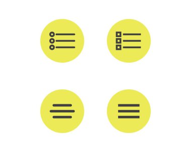Hamburger menu icon, buttons for website, UI navigation, mobile app, presentation. Vector design elements and user Interface icons.