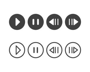 Hamburger menu icon, buttons for website, UI navigation, mobile app, presentation. Vector design elements and user Interface icons.