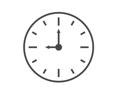 Simge zamanlayıcısı, saat, çalar saat, kronometre ve zaman simgesi. Beyaz arkaplanda düz biçimdeki vektör illüstrasyonu