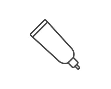 Vector icons of beauty, cosmetics and care. Bottle, jar, shower gel, face cream, body lotion, spray, ointment, paste.