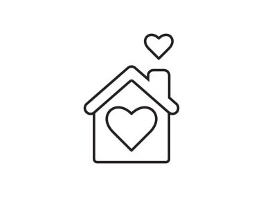 This icon, depicting a house silhouette, stands alone as a representation of dwelling, isolated against a clean background. With its simple vector design, it evokes a sense of warmth and security, embodying the concept of home. Additionally, it symbo