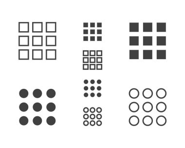 Hamburger menu icon, buttons for website, UI navigation, mobile app, presentation. Vector design elements and user Interface icons.