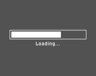 Loading bar status icon. Vector illustration. Vector loaded icons. Download progress. Donload or Upload. clipart