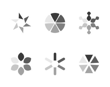 Koleksiyon Yükleme Çubuğu durum simgesi. Vektör çizimi. Vektör yüklü simgeler kümesi. İndirme işlemi sürüyor. Donload ya da Gönderme.