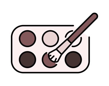 Güzellik, vücut bakımı ve kozmetik. Vektör Doğrusal Düz Simgeler ve Tasarım Elementleri