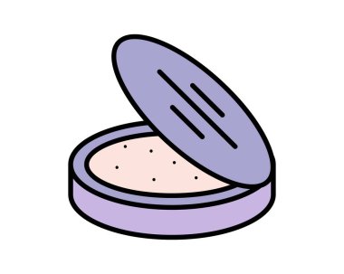 Güzellik, vücut bakımı ve kozmetik. Vektör Doğrusal Düz Simgeler ve Tasarım Elementleri