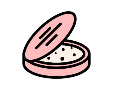 Güzellik, vücut bakımı ve kozmetik. Vektör Doğrusal Düz Simgeler ve Tasarım Elementleri