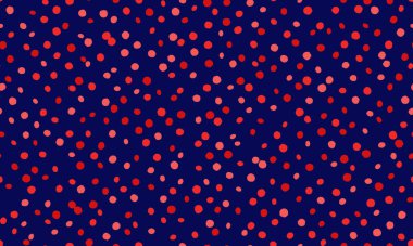 Geometrik daireli soyut polka nokta deseni, kusursuz tekstil baskıları, duvar kâğıdı veya modern poster arkaplanları için mükemmel. Moda ve yaratıcı bir vektör tasarımı.