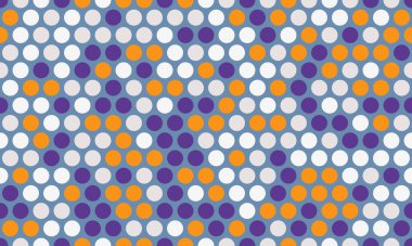Renkli daireleri olan kusursuz noktalı desen, tekstil kumaşları, duvar kağıtları ya da soyut arka planlar için ideal. Yaratıcı dekor için modaya uygun bir geometrik tasarım.