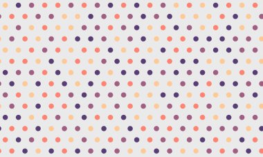 Yuvarlak noktalı desen ve geometrik basitlik. Tekstil kumaşları, duvar kağıtları ya da poster baskıları için ideal. Kusursuz arkaplanlar için soyut vektör tasarımı.