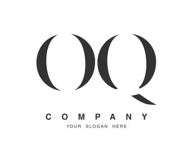 OQ logo tasarımı. Baş harf o ve q serif yazı tipi. Yaratıcı klasik şirket adı tipografi. Moda logosu veya kimliği.