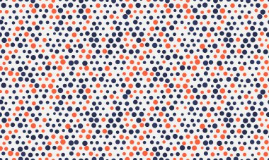 Tekrar eden yuvarlak benekli bir polka nokta vektörü. Kusursuz tekstil baskıları, modaya uygun duvar kağıtları ve soyut geometrik posterler için mükemmel..