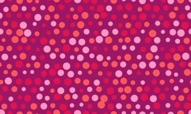Tekrar eden yuvarlak benekli bir polka nokta vektörü. Kusursuz tekstil baskıları, modaya uygun duvar kağıtları ve soyut geometrik posterler için mükemmel..