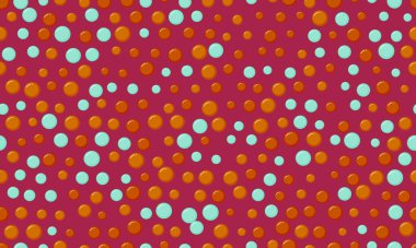 Soyut yuvarlak şekilli vektör polka deseni. Tekstil tasarımları, pürüzsüz duvar kağıtları ya da minimalist geometrik tarzı olan modaya uygun posterler için harika..