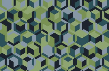 Temiz şekiller ve mozaik dokular içeren kusursuz geometrik desen. Soyut arka planlar, modaya uygun poster resimleri ya da modern tekstil tasarımları için ideal..