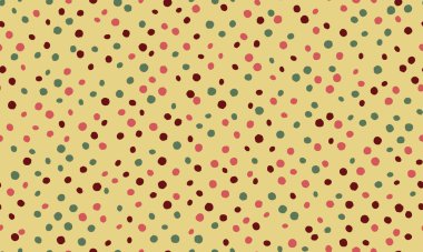 Soyut daireleri olan kusursuz lekeli desenler, tekstil baskıları, duvar kağıtları veya yaratıcı geometrik posterler için mükemmel. Modern arkaplanlar için modaya uygun polka nokta tasarımı.