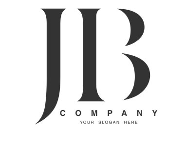 JB logo tasarımı. İlk harf j ve b serif yazı tipi. Yaratıcı klasik şirket adı tipografi. Moda logosu veya kimliği.