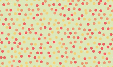 Renkli daireleri olan kusursuz noktalı desen, tekstil kumaşları, duvar kağıtları ya da soyut arka planlar için ideal. Yaratıcı dekor için modaya uygun bir geometrik tasarım.