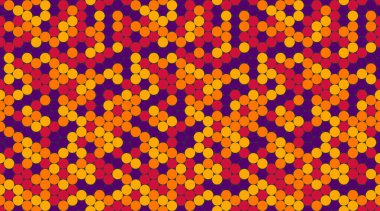 Soyut yuvarlak şekilli vektör polka deseni. Tekstil tasarımları, pürüzsüz duvar kağıtları ya da minimalist geometrik tarzı olan modaya uygun posterler için harika..