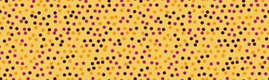 Renkli geometrik daireli vektör noktalı desen. Tekstil, kusursuz duvar kağıtları ve modern tasarım için son moda soyut arka planlar için mükemmel..