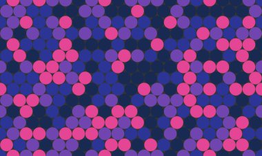 Soyut daireleri olan kusursuz lekeli desenler, tekstil baskıları, duvar kağıtları veya yaratıcı geometrik posterler için mükemmel. Modern arkaplanlar için modaya uygun polka nokta tasarımı.