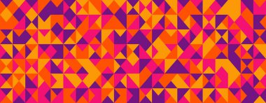 Temiz şekilli kusursuz geometrik mozaik desen. Soyut arka planlar, modern poster resimleri ya da moda tekstil baskıları için mükemmel..