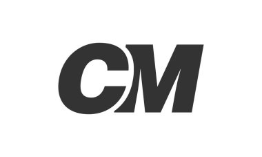 Şirket Markası için CM Tekno Düzenlenebilir Yazı Tipi Logosu. Benzersiz tipografik fikirleri olan cesur, fütürist tasarım. En Küçük Özel Tür ve Dinamik Harf