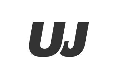 UJ Tekno Düzenlenebilir Şirket Markası Yazı Tipi Logosu. Benzersiz tipografik fikirleri olan cesur, fütürist tasarım. En Küçük Özel Tür ve Dinamik Harf