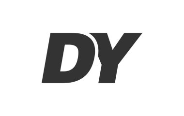 DY Tekno Düzenlenebilir Şirket Markası Yazı Tipi Logosu. Benzersiz tipografik fikirleri olan cesur, fütürist tasarım. En Küçük Özel Tür ve Dinamik Harf