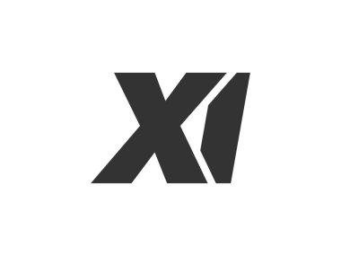 Şirket Markası için XI Techno Düzenlenebilir Yazı Tipi Logosu. Benzersiz tipografik fikirleri olan cesur, fütürist tasarım. En Küçük Özel Tür ve Dinamik Harf