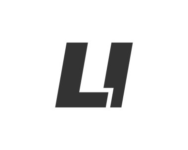Şirket Markası için LI Techno Düzenlenebilir Yazı Tipi Logosu. Benzersiz tipografik fikirleri olan cesur, fütürist tasarım. En Küçük Özel Tür ve Dinamik Harf