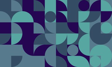 Temiz şekiller ve mozaik dokular içeren kusursuz geometrik desen. Soyut arka planlar, modaya uygun poster resimleri ya da modern tekstil tasarımları için ideal..