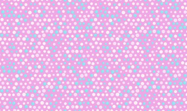 Renkli geometrik daireli vektör noktalı desen. Tekstil, kusursuz duvar kağıtları ve modern tasarım için son moda soyut arka planlar için mükemmel..