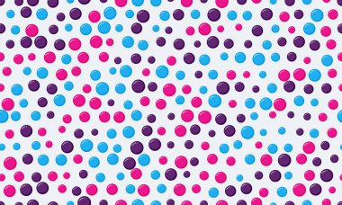 Yuvarlak noktalı desen ve geometrik basitlik. Tekstil kumaşları, duvar kağıtları ya da poster baskıları için ideal. Kusursuz arkaplanlar için soyut vektör tasarımı.