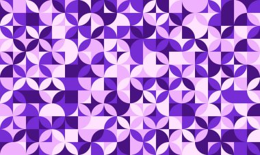 Minimum şekilli ve sanatsal mozaiğe sahip geometrik desen. Posterler, arka planlar ya da modern ve modaya uygun tekstil tasarımları için ideal..