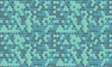 Geometrik tekrarlı yuvarlak benekli desen. Kumaş baskılar, poster arkaplanları ve modaya uygun daireleri olan soyut duvar kağıdı tasarımları için ideal..