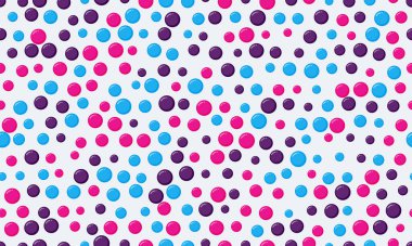 Yuvarlak noktalı desen ve geometrik basitlik. Tekstil kumaşları, duvar kağıtları ya da poster baskıları için ideal. Kusursuz arkaplanlar için soyut vektör tasarımı.