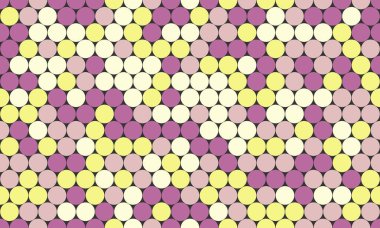 Geometrik daireli polka nokta vektör deseni. Tekstil tasarımları, duvar kağıtları ya da soyut minimalist tarzlı modaya uygun poster arkaplanları için mükemmel..