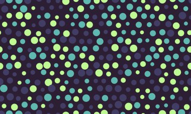 Yuvarlak noktalı desen ve geometrik basitlik. Tekstil kumaşları, duvar kağıtları ya da poster baskıları için ideal. Kusursuz arkaplanlar için soyut vektör tasarımı.