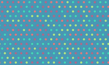 Minimalist yuvarlak şekilli Polka nokta vektör tasarımı. Moda kumaş baskıları, duvar kağıtları ve basit geometrik dokunuşlu poster arkaplanları için ideal..