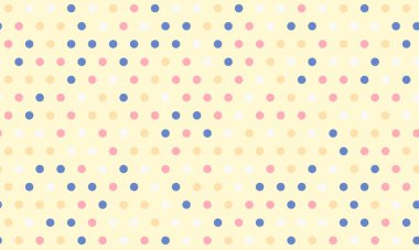 Renkli geometrik daireli vektör noktalı desen. Tekstil, kusursuz duvar kağıtları ve modern tasarım için son moda soyut arka planlar için mükemmel..