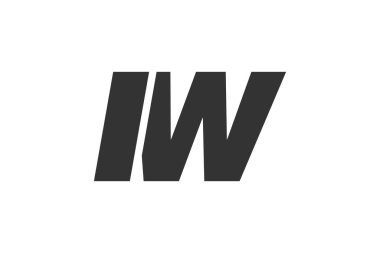 IW Tekno Düzenlenebilir Şirket Markası Yazı Tipi Logosu. Benzersiz tipografik fikirleri olan cesur, fütürist tasarım. En Küçük Özel Tür ve Dinamik Harf