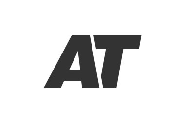 Şirket Markası için AT Tekno Düzenlenebilir Yazı Tipi Logosu. Benzersiz tipografik fikirleri olan cesur, fütürist tasarım. En Küçük Özel Tür ve Dinamik Harf
