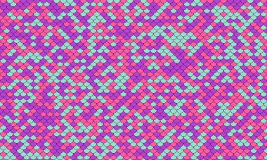 Dekoratif yinelemede basitlik yayı. Desenli şablon ve paket örgüsü. Süs eşyalarına göre katran dokusu.