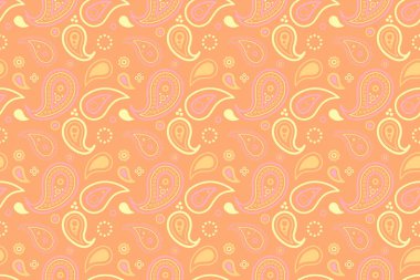 Pers grafiği desenli dokuda. Dekoratif romantik hat geleneği. Elle çizilmiş eski davete.