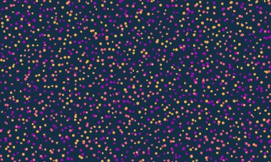 Renkli yuvarlak şekilli kusursuz lekeli desen, soyut arka planlar, duvar kağıtları veya geometrik dokunuşlu tekstil baskıları için ideal..