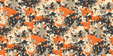 Saldırı ormanının altında denge sağlanıyor. Kentsel pikselde evrensel avlanma. Renk tasarımı, yatay mod.