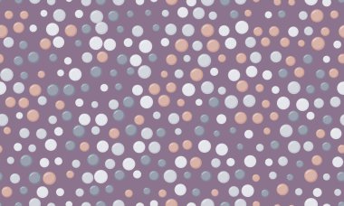 Yuvarlak noktalı desen ve geometrik basitlik. Tekstil kumaşları, duvar kağıtları ya da poster baskıları için ideal. Kusursuz arkaplanlar için soyut vektör tasarımı.