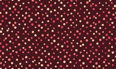 Soyut daireleri olan kusursuz lekeli desenler, tekstil baskıları, duvar kağıtları veya yaratıcı geometrik posterler için mükemmel. Modern arkaplanlar için modaya uygun polka nokta tasarımı.