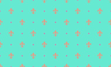 Süslü, yatay, sanatsal nostaljik. Zarif bir şekilde tekrar eden tasarım. Basit klasik, zarif heraldik..